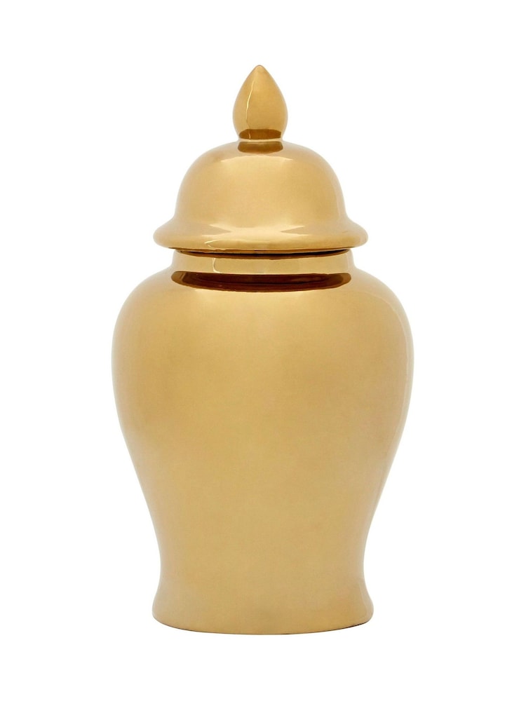 Fifty Five South Gold Kensington Townhouse Small Ceramic Jar - Image 2 of 4 Fifty Five South Gold Kensington Townhouse Small Ceramic Jar - Image 2 of 4