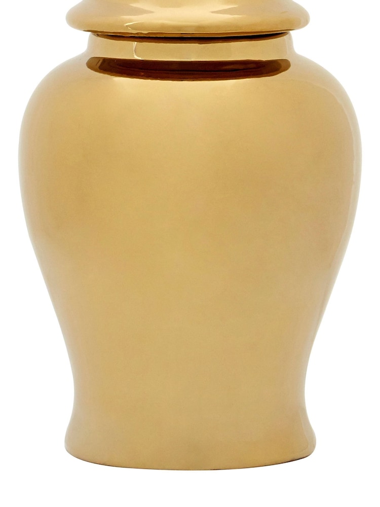 Fifty Five South Gold Kensington Townhouse Small Ceramic Jar - Image 4 of 4 Fifty Five South Gold Kensington Townhouse Small Ceramic Jar - Image 4 of 4