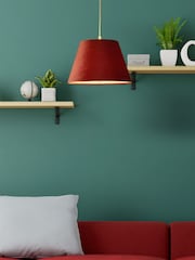 Searchlight Cilantro Rose Velvet Tapered Shade - Image 1 of 4