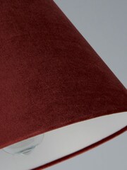Searchlight Cilantro Rose Velvet Tapered Shade - Image 3 of 4