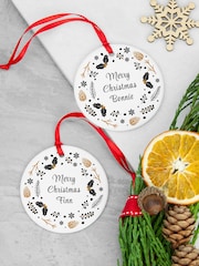 Personalised Nordic Wreath Ornament - Image 2 of 4