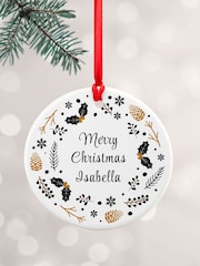 Personalised Nordic Wreath Ornament - Image 3 of 4
