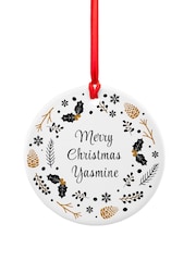 Personalised Nordic Wreath Ornament - Image 4 of 4