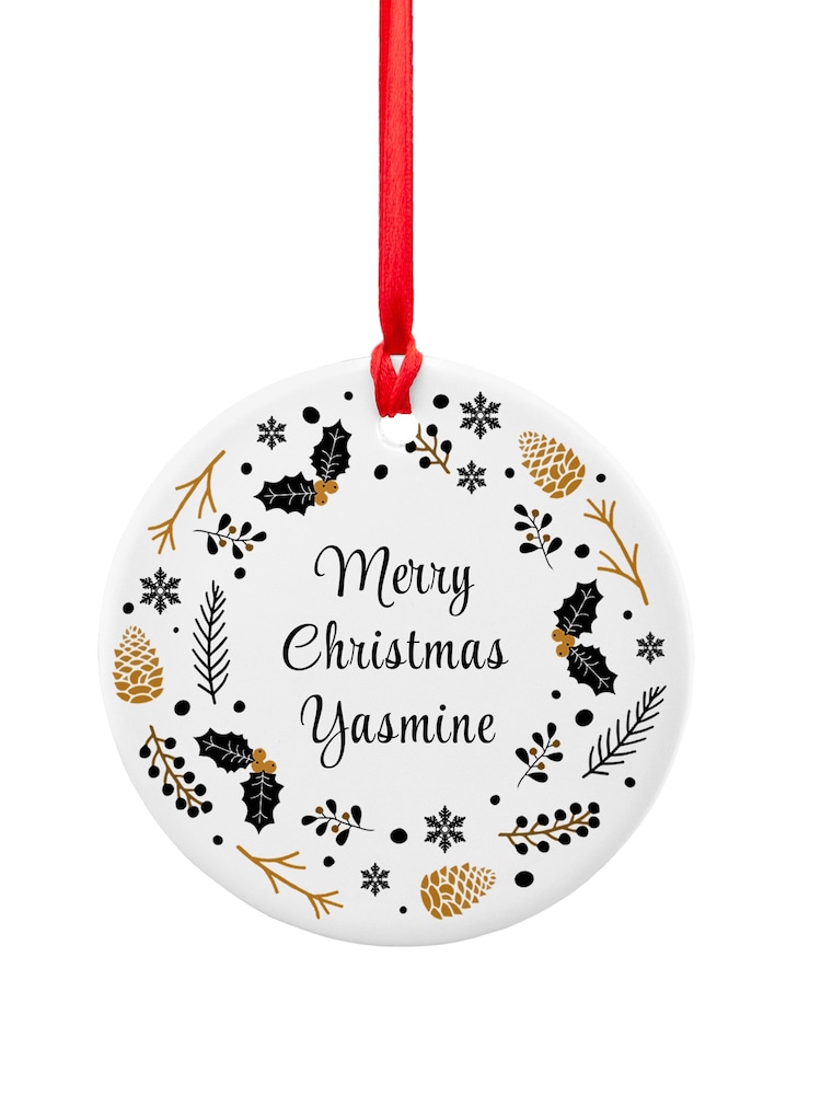 Personalised Nordic Wreath Ornament - Image 4 of 4