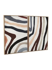 Fifty Five South Assorted Astratto Set of Two Abstract Wall Art - Image 4 of 6