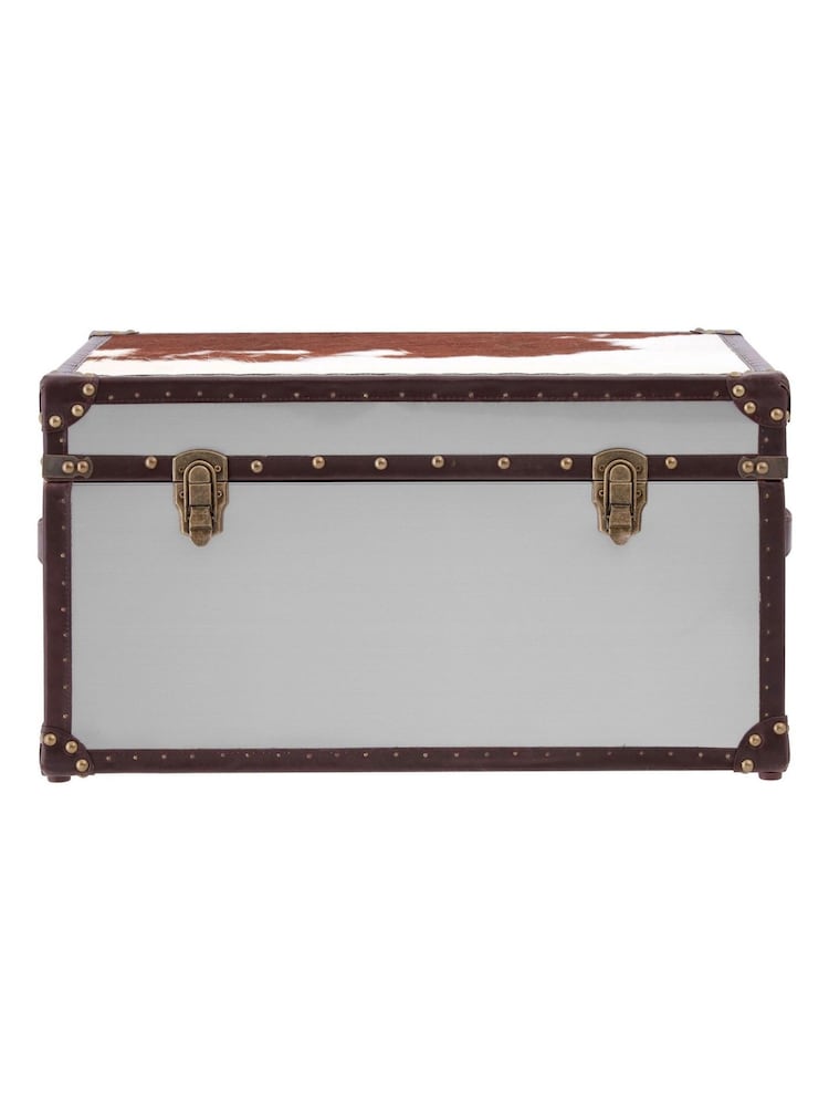 Fifty Five South White Brown Kensington Townhouse Storage Trunk - Image 6 of 6 Fifty Five South White Brown Kensington Townhouse Storage Trunk - Image 6 of 6