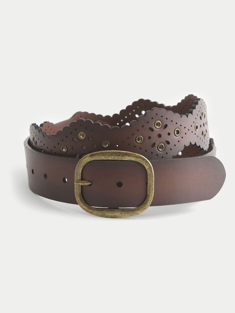 Cinturón de cuero Con adornos de Hollister - Imagen 1 de 2