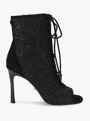 Carvela Corsetta Open Toe Lace Ankle Boots - Image 1 of 4