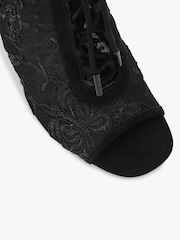 Carvela Corsetta Open Toe Lace Ankle Boots - Image 4 of 4