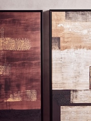 Fifty Five South Set of 2 Astratto Abstract Canvas Wall Art - Immagine 2 di 6