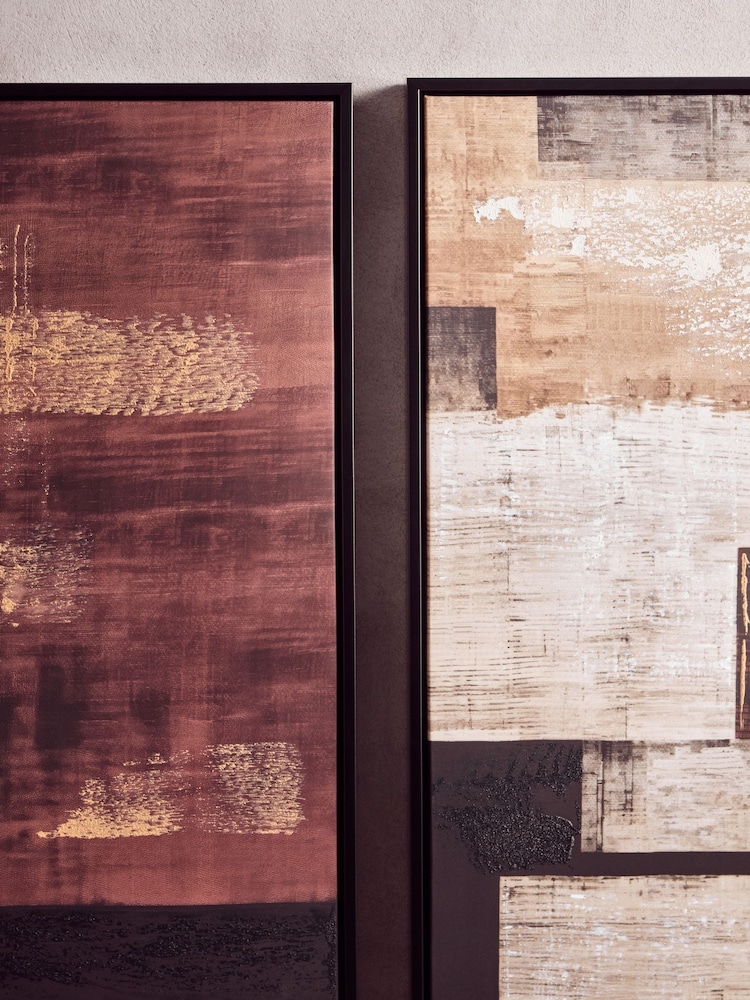 Fifty Five South Set of 2 Astratto Abstract Canvas Wall Art - Immagine 2 di 6 Fifty Five South Set of 2 Astratto Abstract Canvas Wall Art - Immagine 2 di 6
