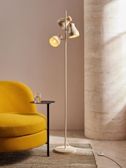 MADE.COM Cream Albert Floor Lamp - Image 1 of 3