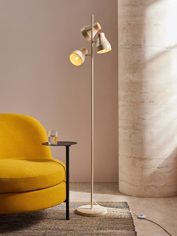 MADE.COM Cream Albert Floor Lamp - Image 1 of 3