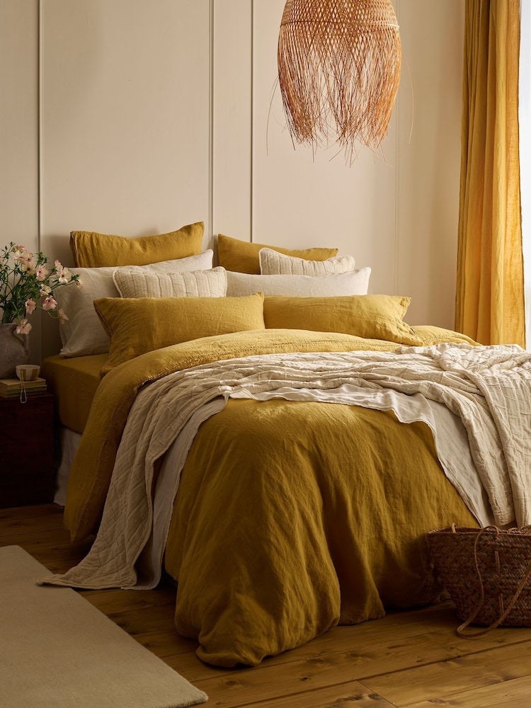 Secret Linen Store Honey Linen Duvet Cover - Image 1 of 2 Secret Linen Store Honey Linen Duvet Cover - Image 1 of 2