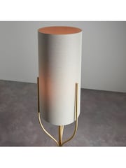 Gallery Home Brown Nanaimo Brass Floor Lamp - Image 3 of 8