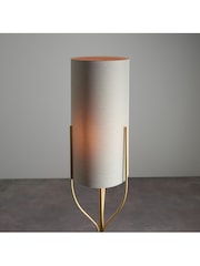 Gallery Home Brown Nanaimo Brass Floor Lamp - Image 4 of 8
