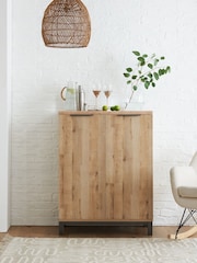 Light Bronx Oak Effect Drinks Cabinet - Image 2 of 9