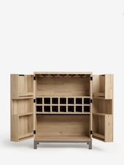 Light Bronx Oak Effect Drinks Cabinet - Image 8 of 9