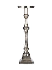 Fifty Five South Silver Kensington Townhouse Pillar Candle Holder - Image 6 of 6