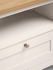 Cream Malvern Oak Effect Corner TV Unit, Up to 46 Inch - Image 2 of 8