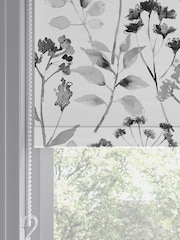 Grey Isla Floral Made to Measure Roller Blind - Image 5 of 6