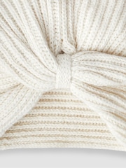 Crema - Turbante de punto para niñas de JoJo Maman Bébé - Imagen 3 de 3