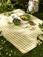 Ochre / Cream Gingham Country Blanket - Image 1 of 1