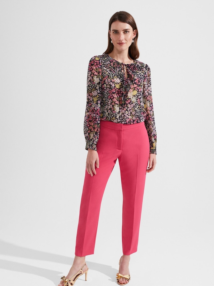 Hobbs Slim Pink Kaia Trousers - Image 1 of 4