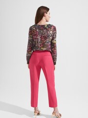 Hobbs Slim Pink Kaia Trousers - Image 2 of 4