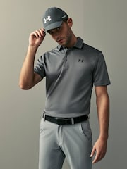 Under Armour Grey/Black Golf Tech Polo Shirt - Image 1 of 7