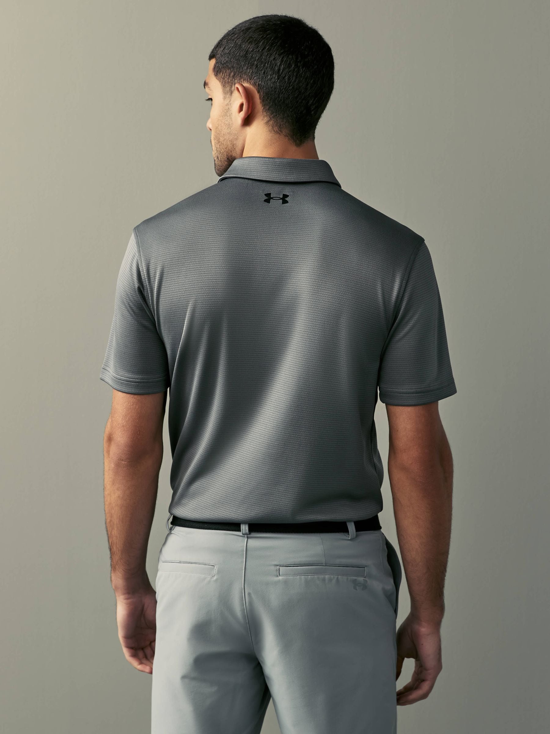 Buy Under Armour Grey/Black Golf Tech Polo Shirt from Next Romania