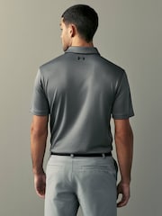 Under Armour Grey/Black Golf Tech Polo Shirt - Image 3 of 7