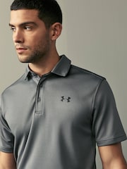 Under Armour Grey/Black Golf Tech Polo Shirt - Image 4 of 7