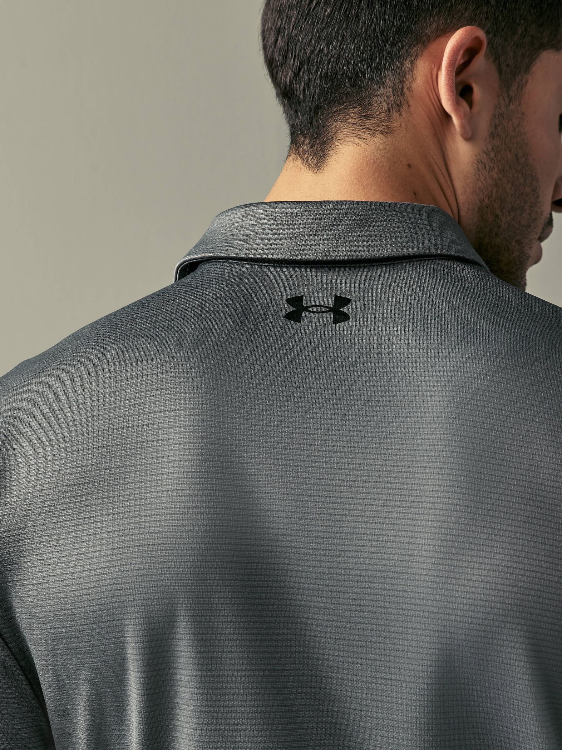 Buy Under Armour Grey/Black Golf Tech Polo Shirt from Next USA