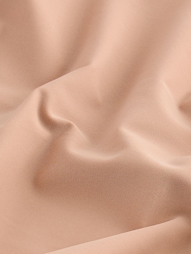 Praline Nude Medium Tummy Control Shaping Plunge Thigh Smoothing Bodysuit - Image 7 of 7