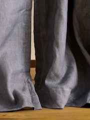 Secret Linen Store Verdunkelungsvorhänge aus Baumwoll-Leinen-Twill (Paar) - Bild 2 von 3