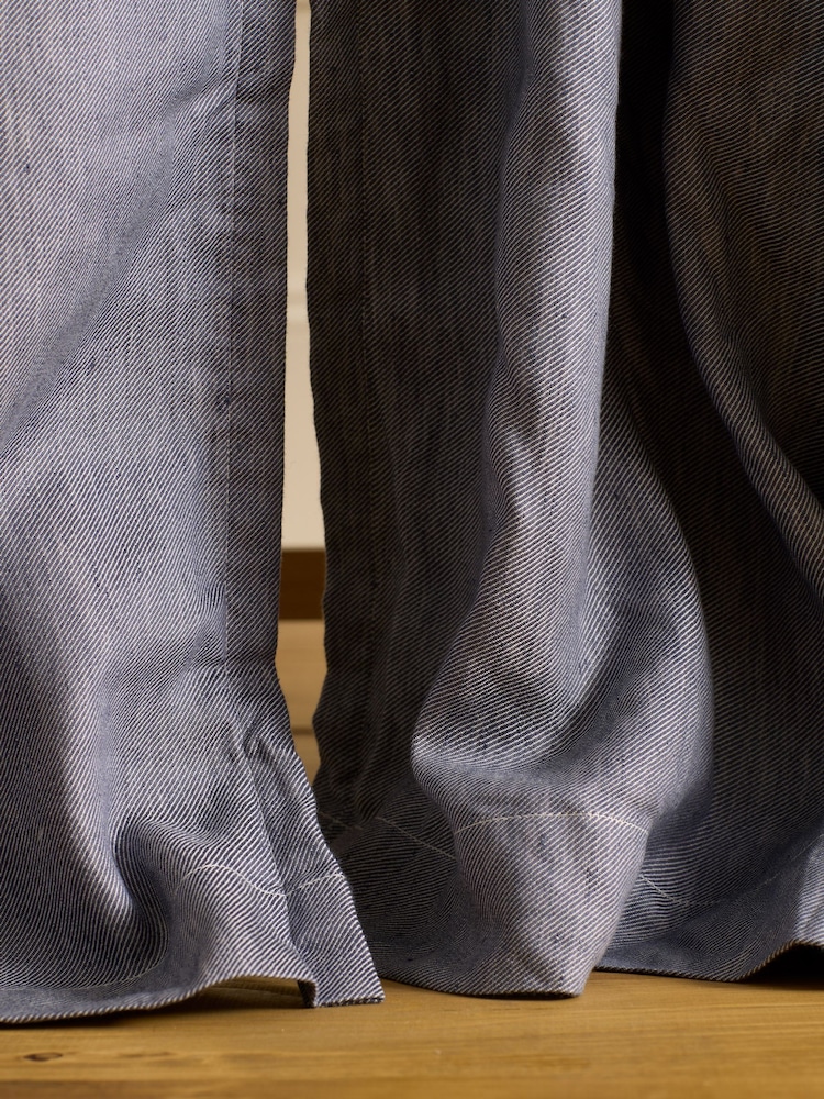 Secret Linen Store Verdunkelungsvorhänge aus Baumwoll-Leinen-Twill (Paar) - Bild 2 von 3