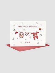 JoJo Maman Bébé My First Christmas 2023 Card - Image 1 of 1