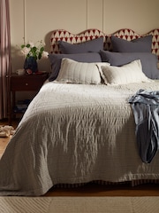 Secret Linen Store Sidney Stripe Quilted Throw - 4의 이미지 2