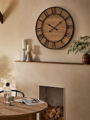 Dark Natural Bronx 90cm Clock - Image 1 of 4
