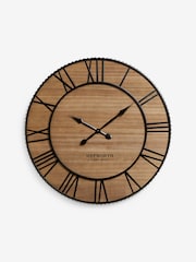 Dark Natural Bronx 90cm Clock - Image 3 of 4