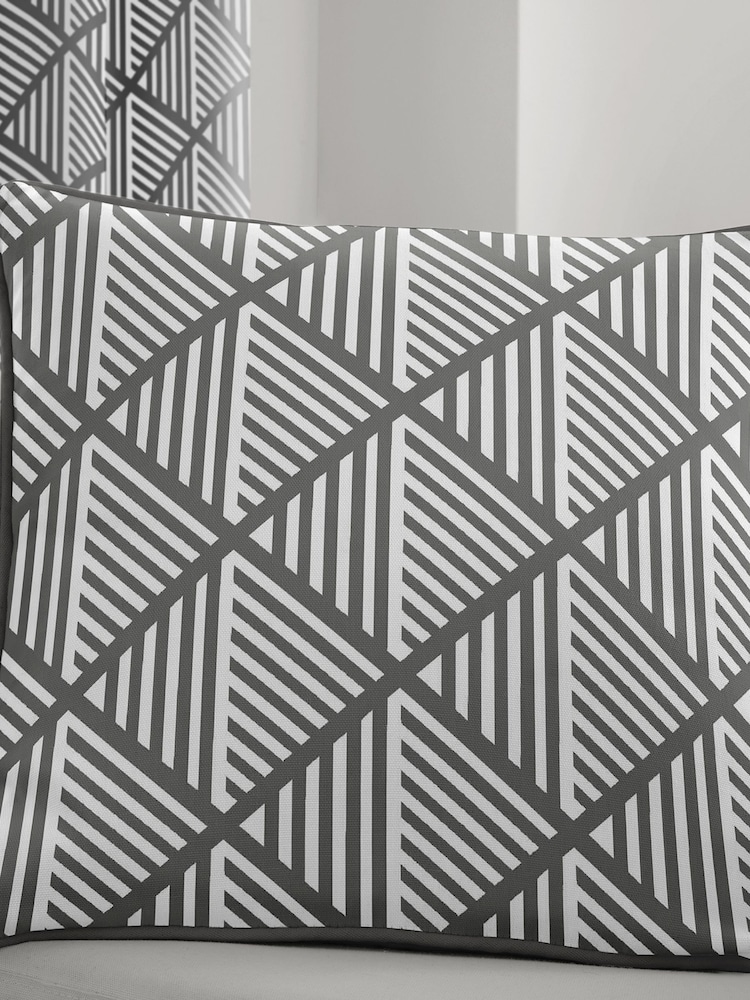 Fusion Grey Brooklyn 100% Cotton Cushion - Image 1 of 2