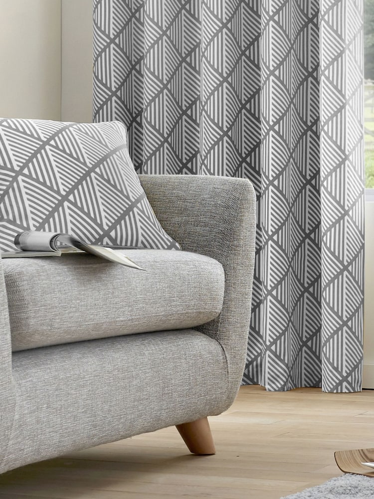 Fusion Grey Brooklyn 100% Cotton Cushion - Image 2 of 2