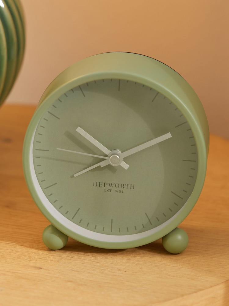 Sage Green Mini Alarm Clock - Image 2 of 4