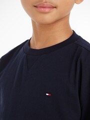 Tommy Hilfiger Blue Kids Essential 100% Cotton T-Shirt - Image 3 of 6