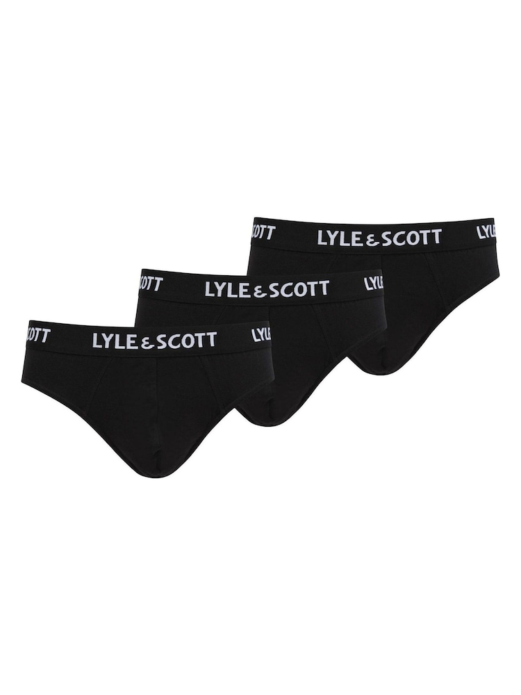 Lyle & Scott Black Core Briefs 3 Pack - Image 1 of 3