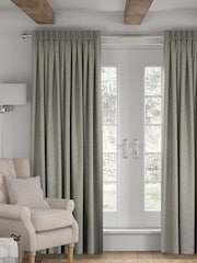 Grey Chunky Weave Made To Measure Curtains - Image 1 of 9