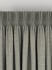 Grey Chunky Weave Made To Measure Curtains - Image 5 of 9