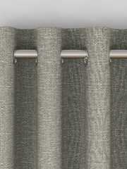 Grey Chunky Weave Made To Measure Curtains - Image 8 of 9