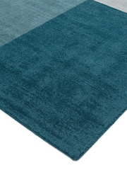 Asiatic Rugs Teal Blue Blox Colourblock Rug - Image 3 of 5